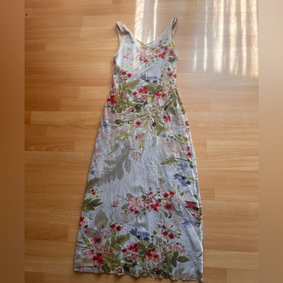 Beautiful Fuzzi Flowery Sheath Midi Dress - M - Picture 4 of 6